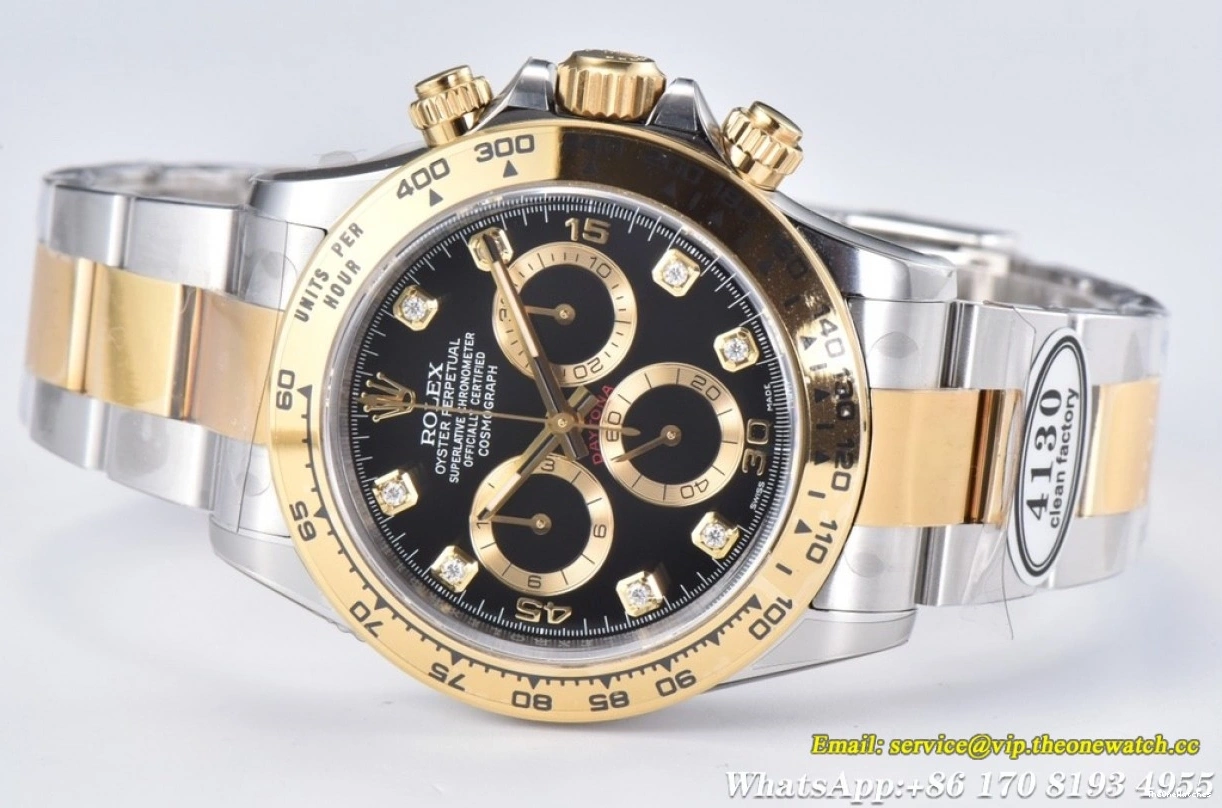 Clean YG 40MM 116503 SS Dia DD4130 Daytona Black 0509